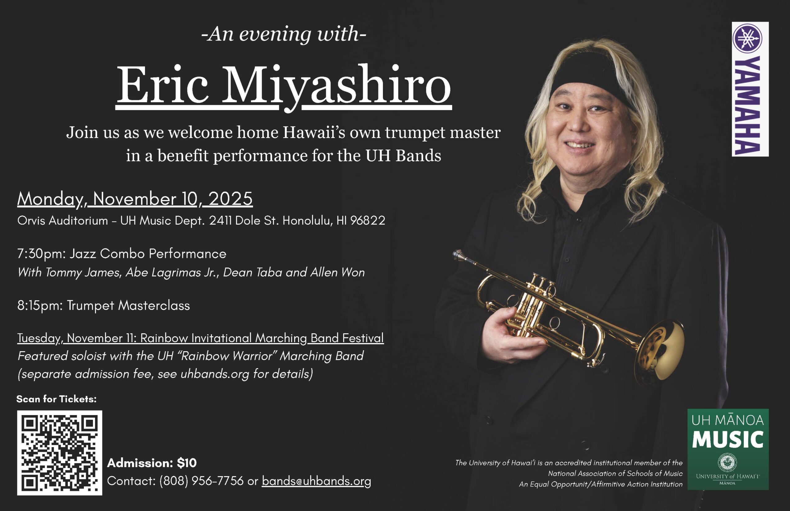 An Evening With Eric Miyashiro Nov 10 2025